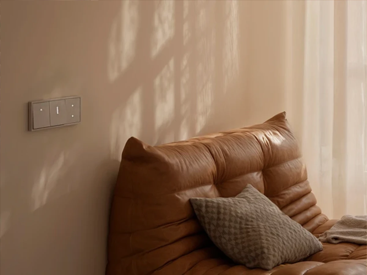 Detalle de acabado de cocina conectada